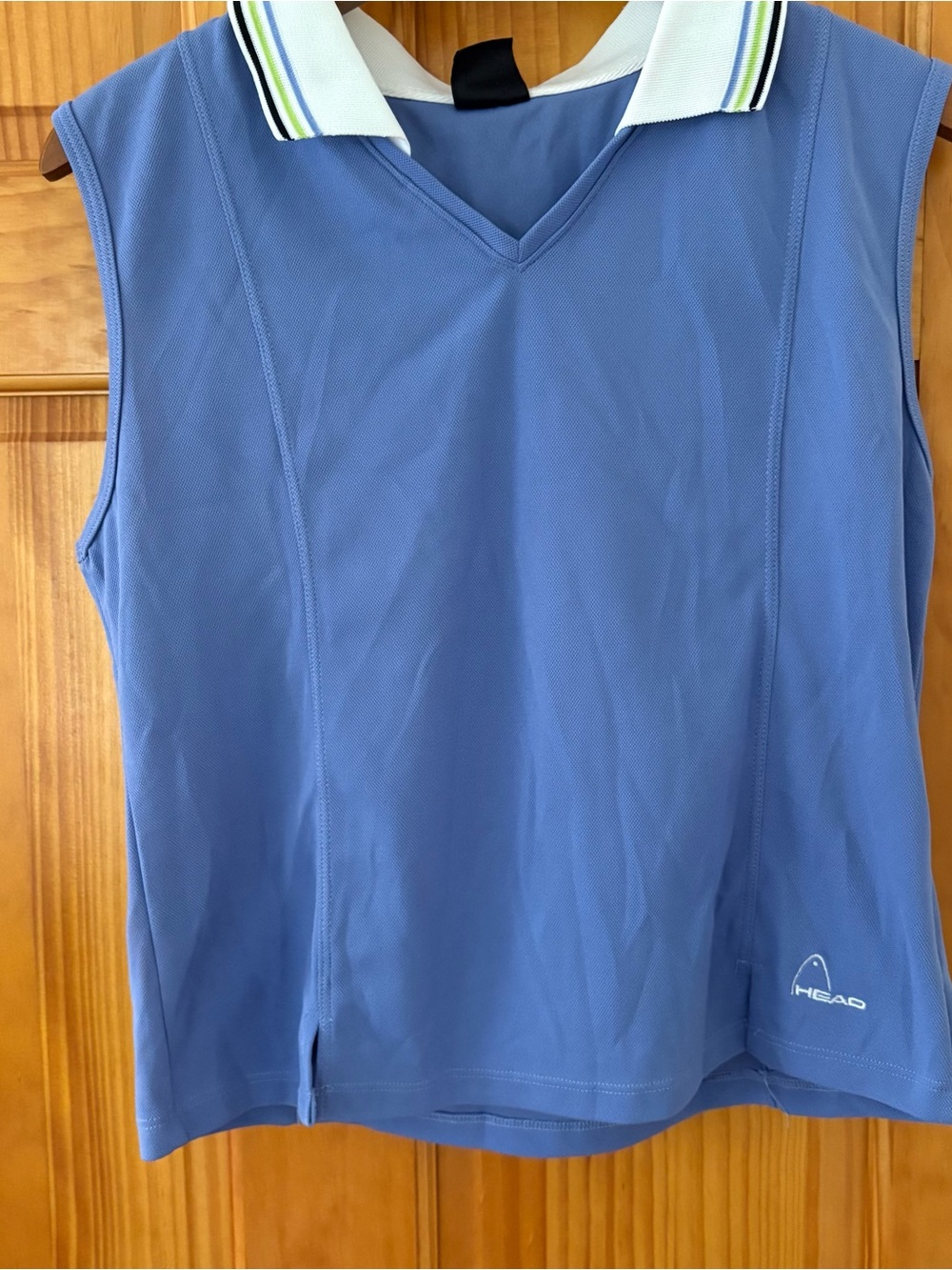 HEAD Women's Blue Sleeveless Tennis Polo Tank